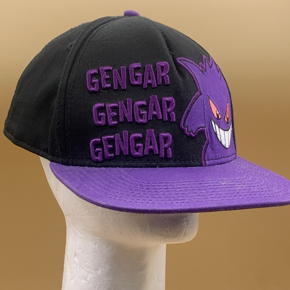Pokémon Gengar Snapback Hat Purple Black 2016